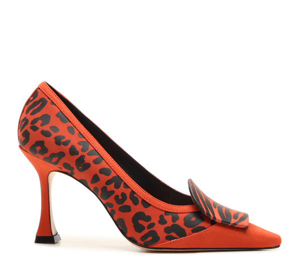 Decollete Vicenza WILD & Chic arancione tacco alto