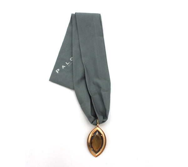 Foulard di tessuto petrolio con cristallo