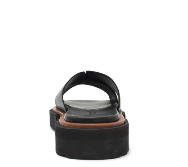 black Vicenza leather