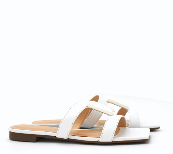 White Miss Unique mule