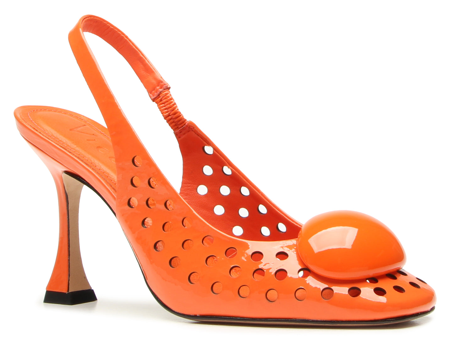 Slingback Margot Arancio Vicenza tacco alto