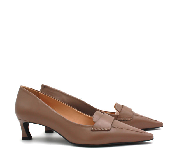 Miss Unique grey mocassin