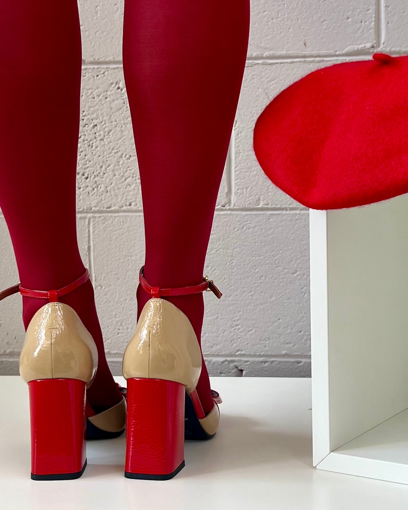 High heel bicolor Vicenza shoe