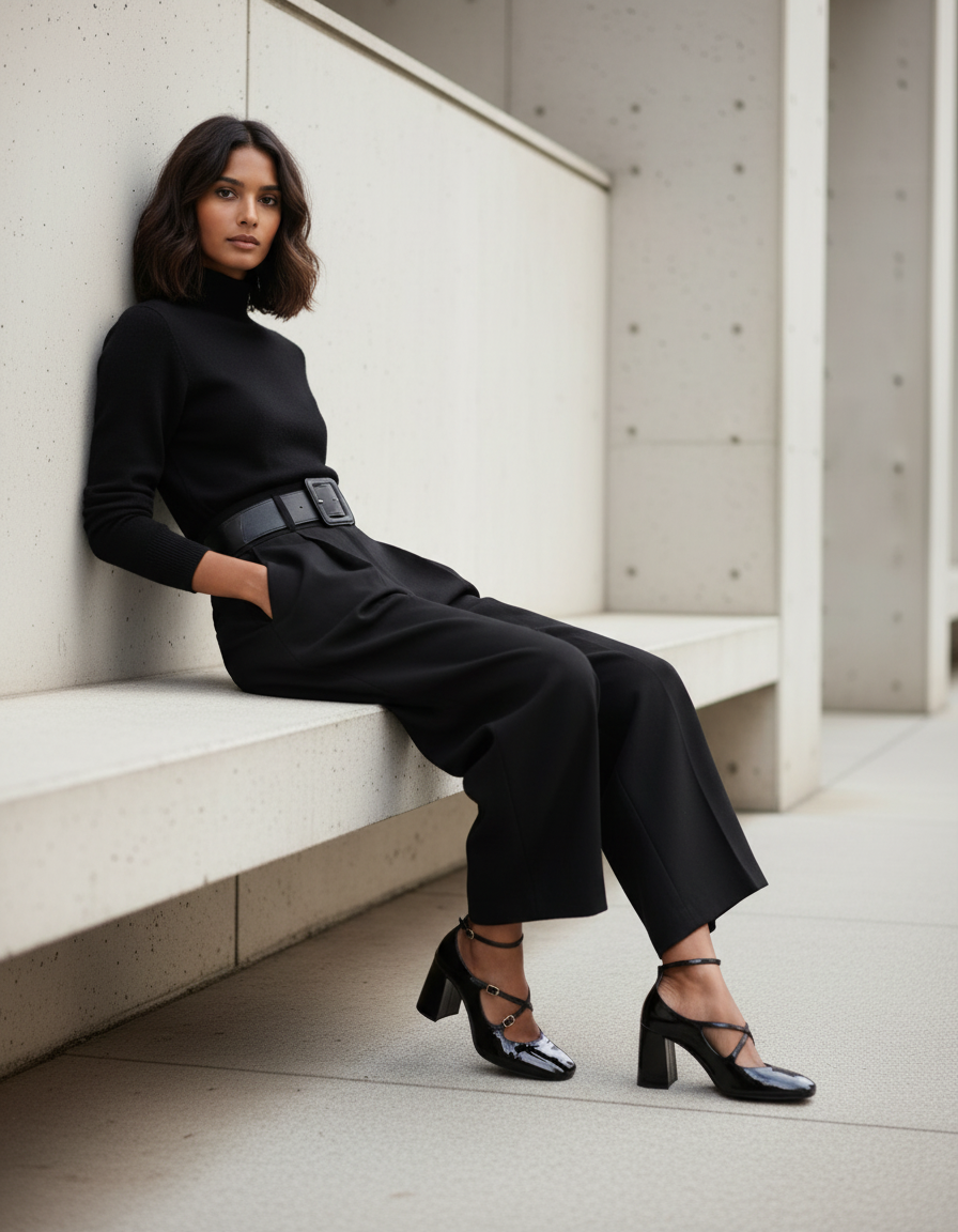 Mary Jane in vernice nera