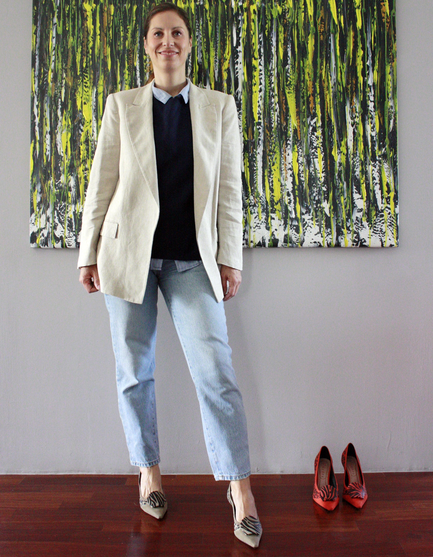 Decollete Vicenza WILD & Chic taupe tacco medio