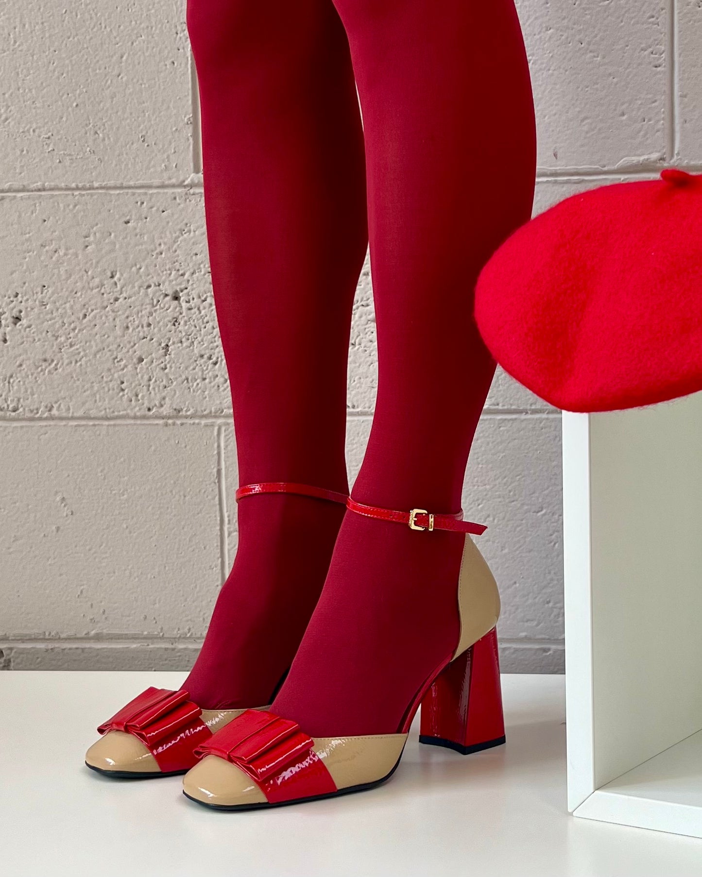 High heel bicolor Vicenza shoe