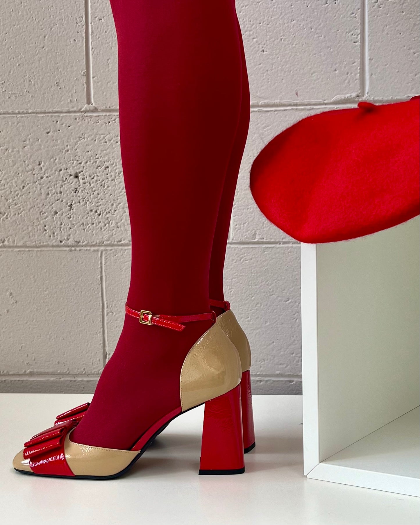 High heel bicolor Vicenza shoe