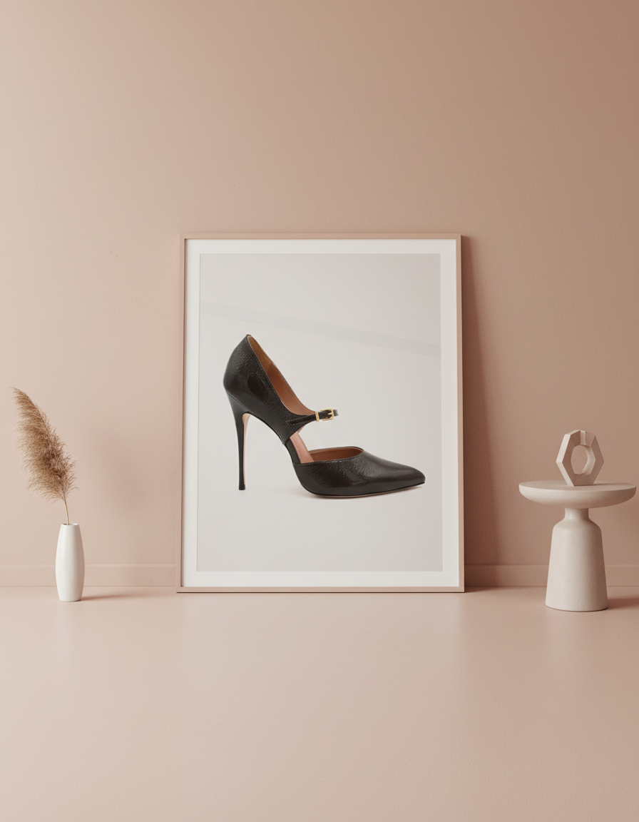 Scarpa spezzata Vicenza marrone tacco alto