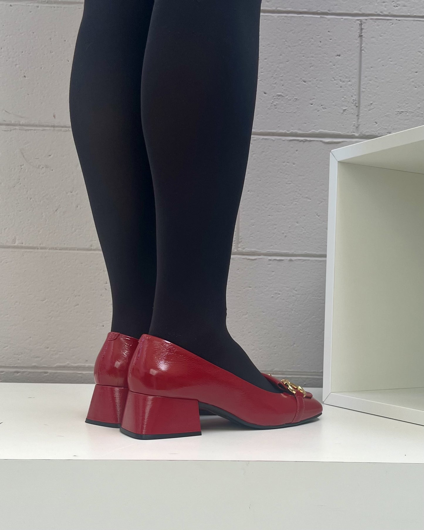 Mocassino Irma vernice rossa