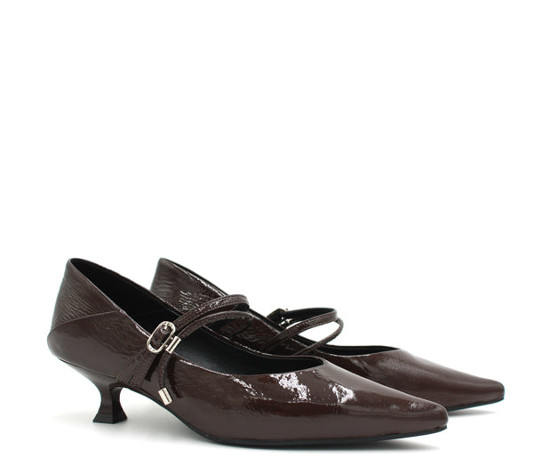Greta, decollete marrone