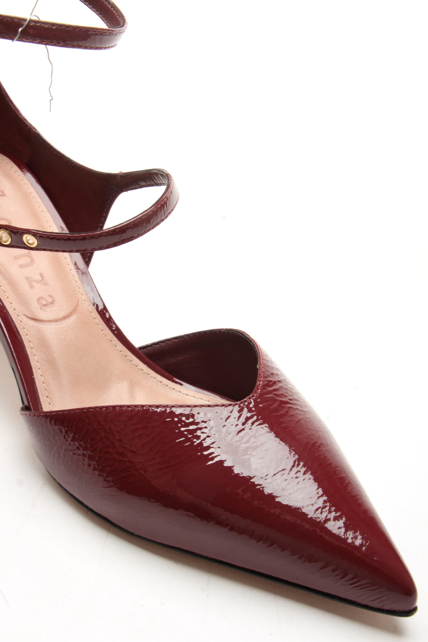 Scarpa spezzata Vicenza bordeaux tacco kitten