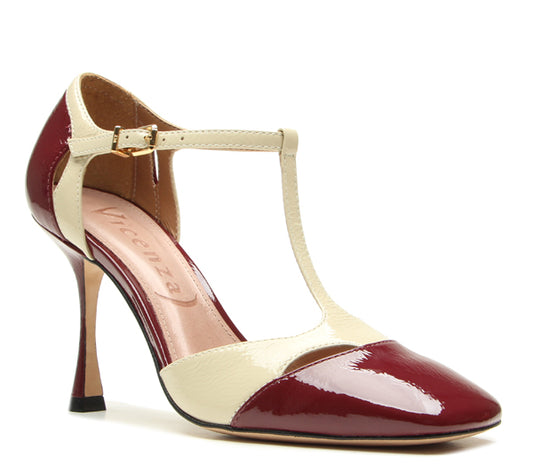 Two colors Vicenza high heel shoe