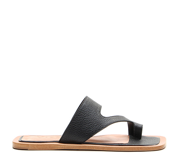 SLIDE LISSE FLAT NERO