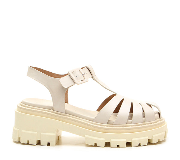 Bonnie, sandalo flat Vicenza beige