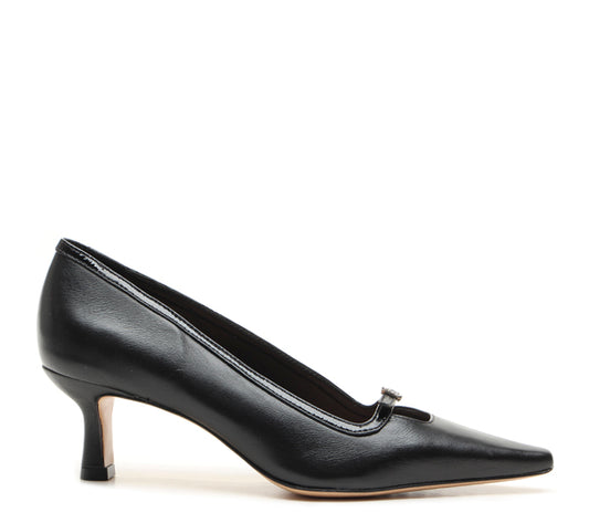 Décolleté Vicenza bon ton tacco kitten nero