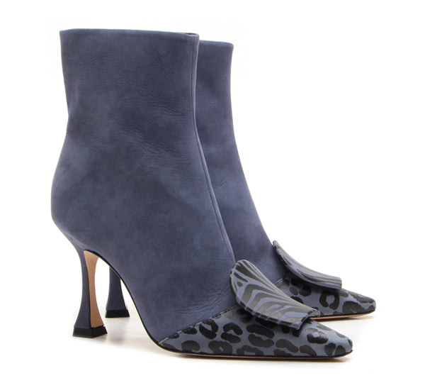 WILD & CHIC Vicenza blue ankle boot