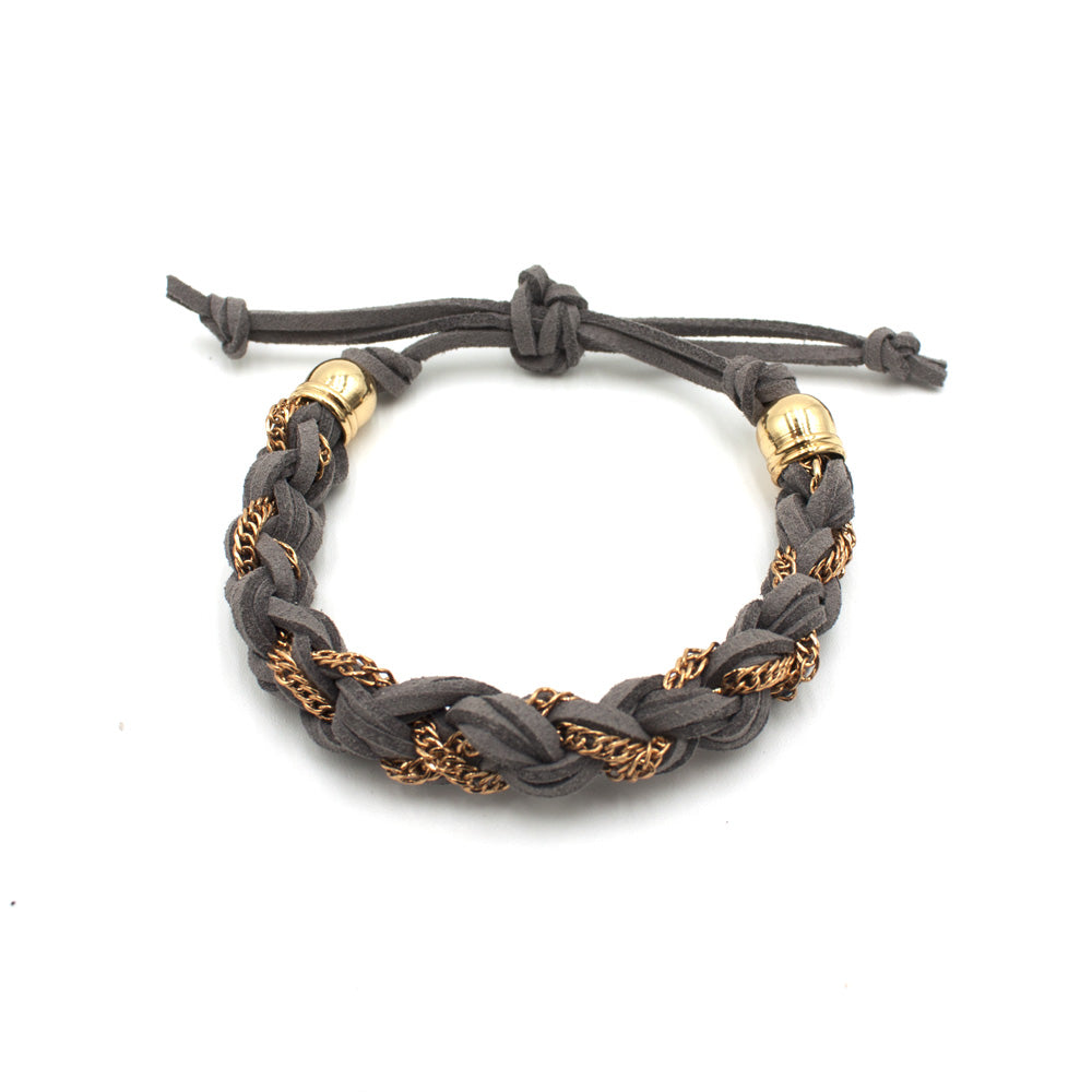 Woven bracelet  with crystals