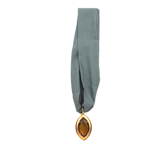 Foulard di tessuto petrolio con cristallo