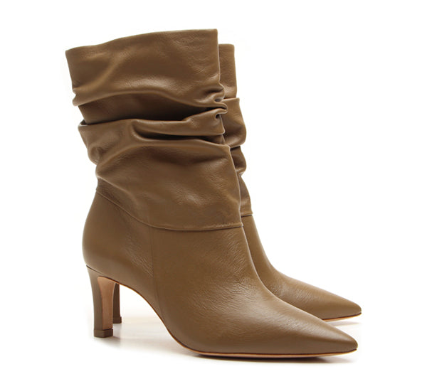 Vicenza brown boots mid heel