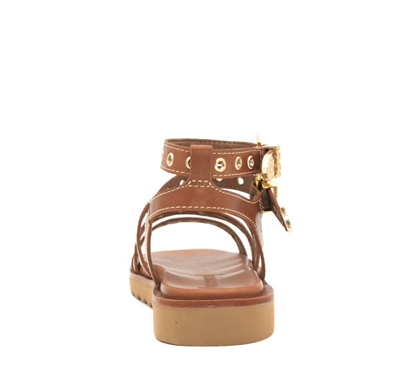 Vicenza brown flat sandal