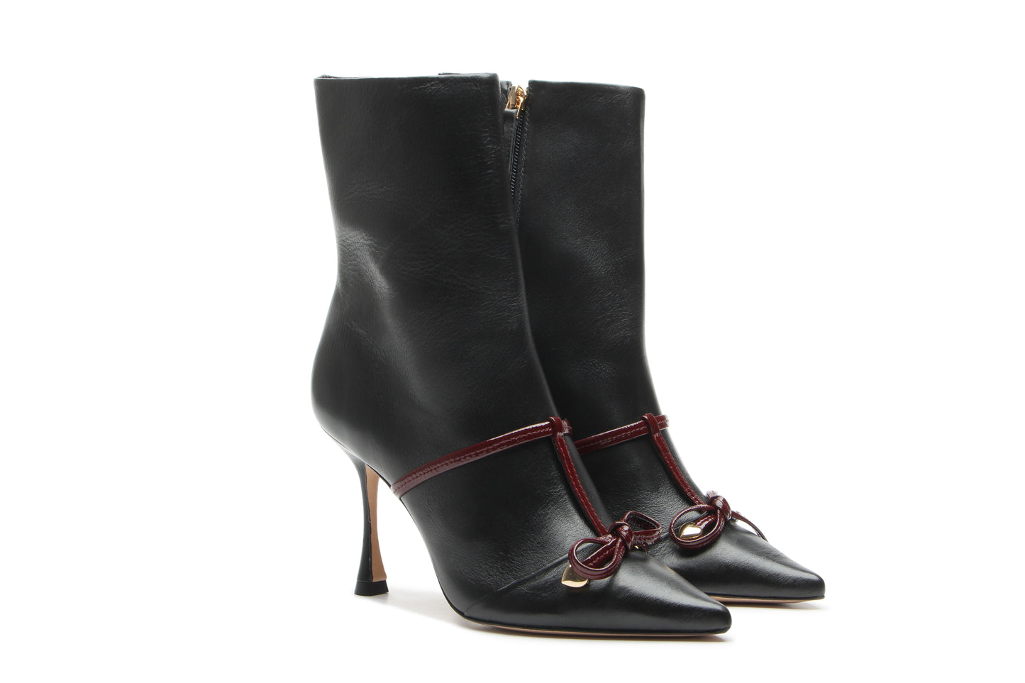 High heel black boot Vicenza