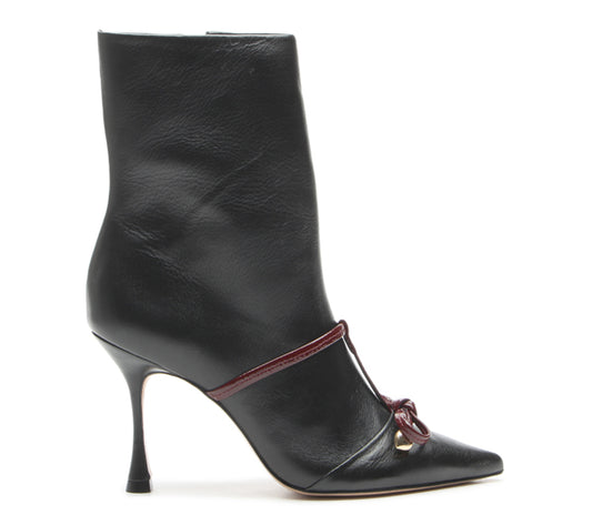 High heel black boot Vicenza