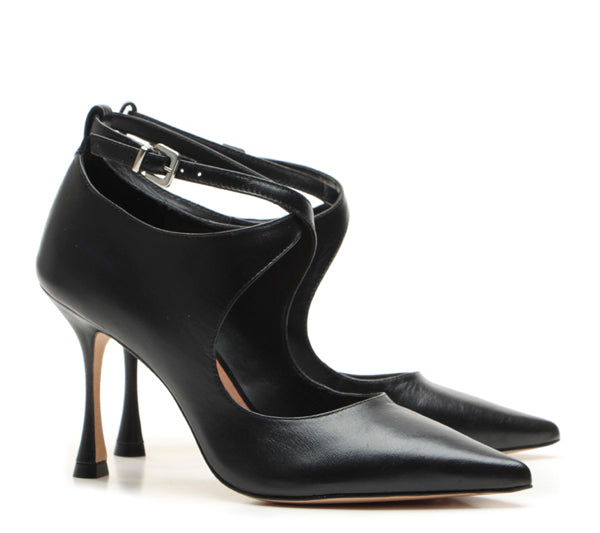 Black Vicenza pump high heel