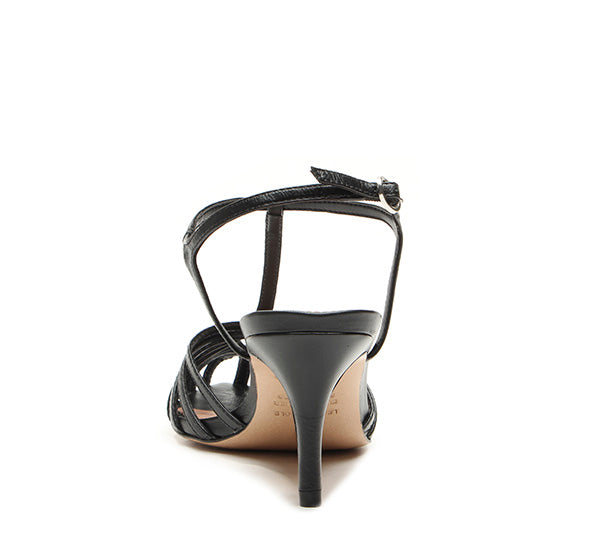 Vicenza - black leather sandal