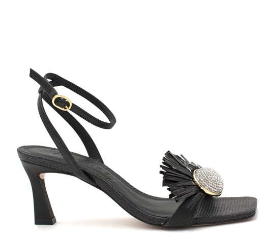 Black Vicenza Sandal