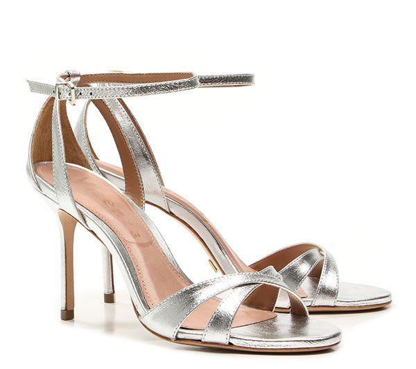 Vicenza - high heel silver sandal