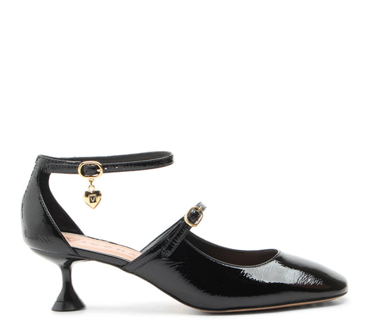 Black mid heel Vicenza shoe