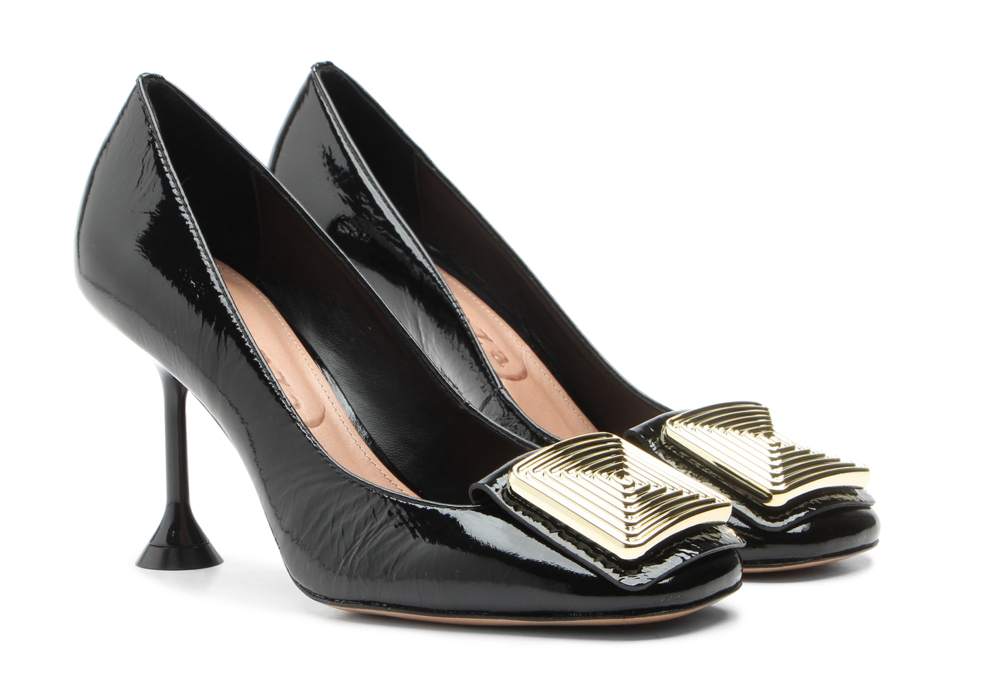 Black Vicenza pump high heel