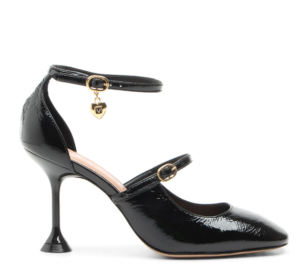 Black high heel Vicenza shoe #AMOIMIEIDIFETTI