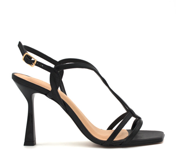 Black Miss Unique sandal - #AMOIMIEIDIFETTI