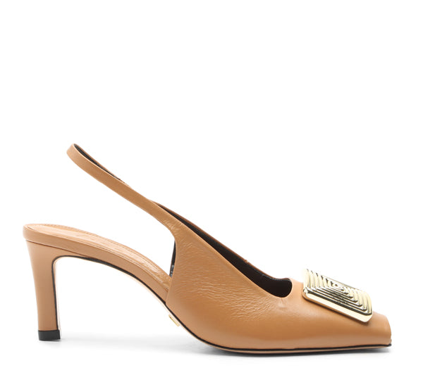 Open to beige Vicenza slingback