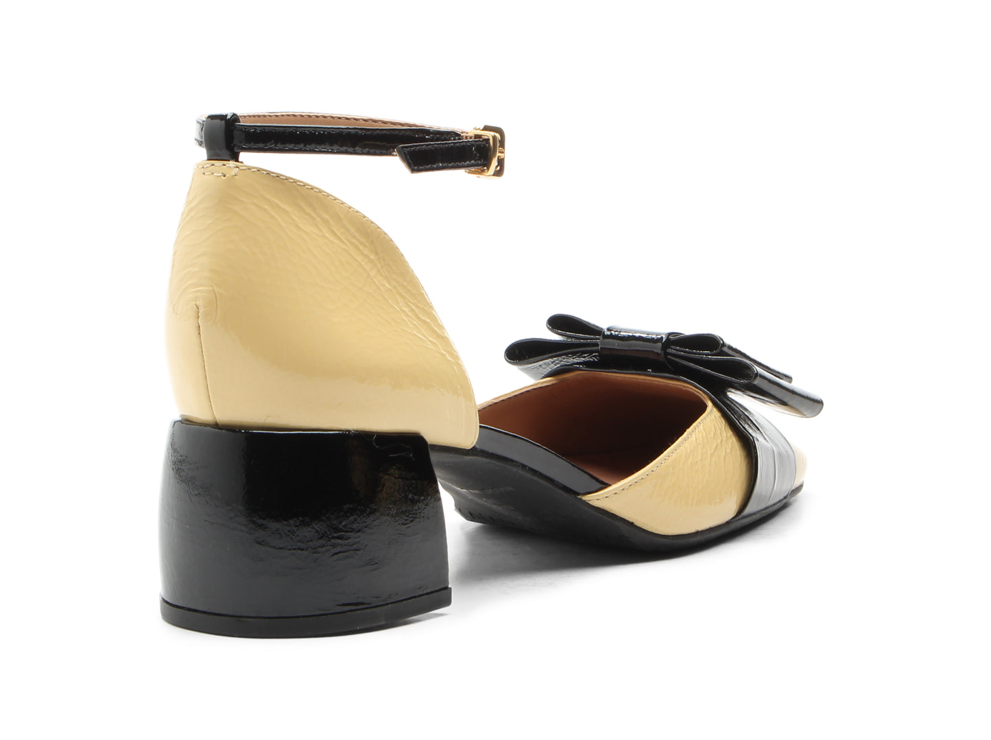 Medium heel bicolor Vicenza shoe