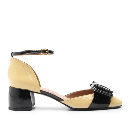 Medium heel bicolor Vicenza shoe