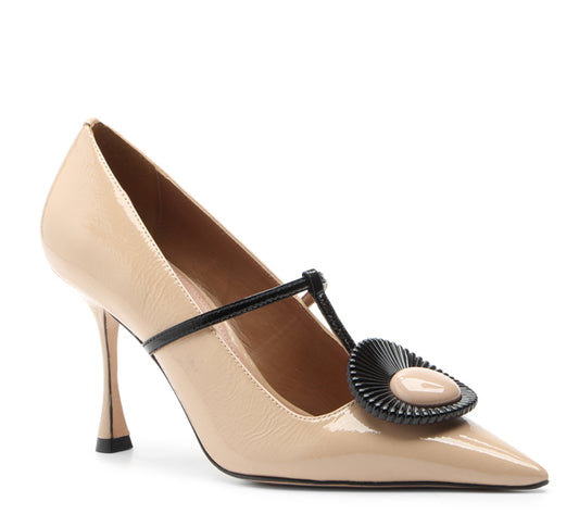 Nude Vicenza high heel pump