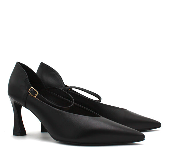 Mary Jane in pelle nera