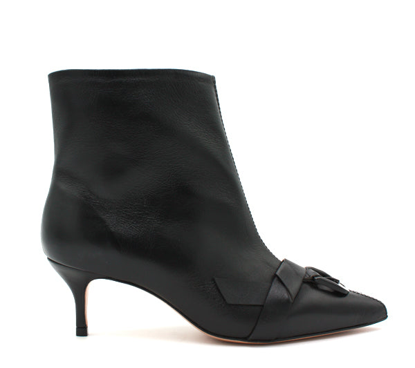 Tronchetto Vicenza nero tacco kitten