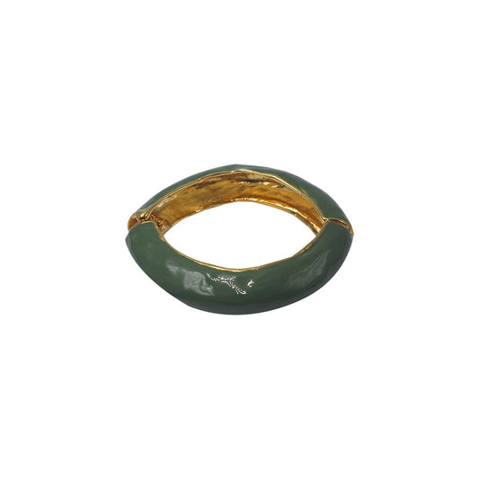 Green enamel bracelet


