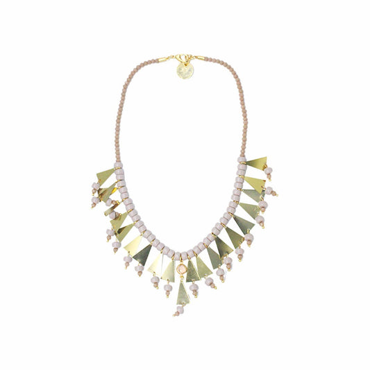 Collana Alchimia in resina con dettagli in bagno oro vintage