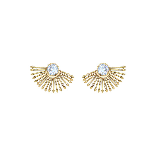 Golden vintage earrings