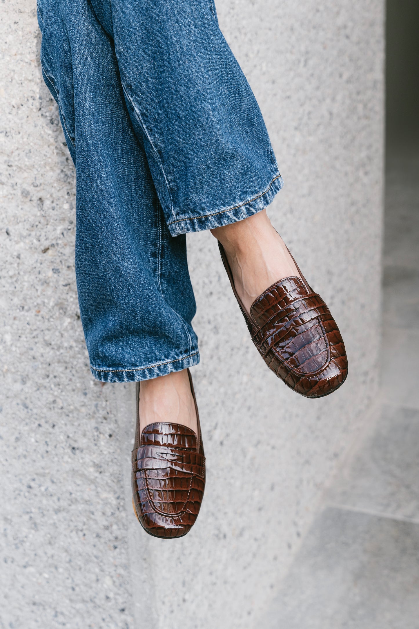 Adele brown mocassin