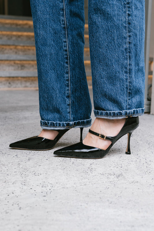Black Vicenza shoe high heel