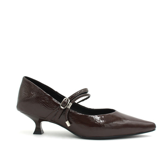 Greta, decollete marrone