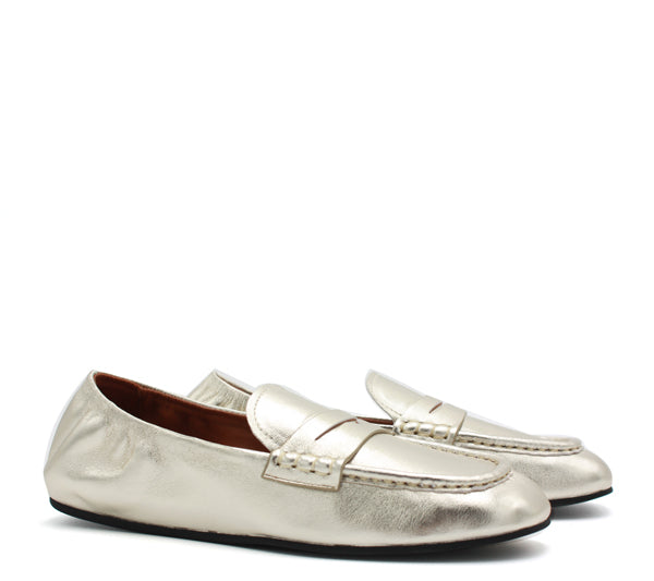 Mocassino dorato Ila