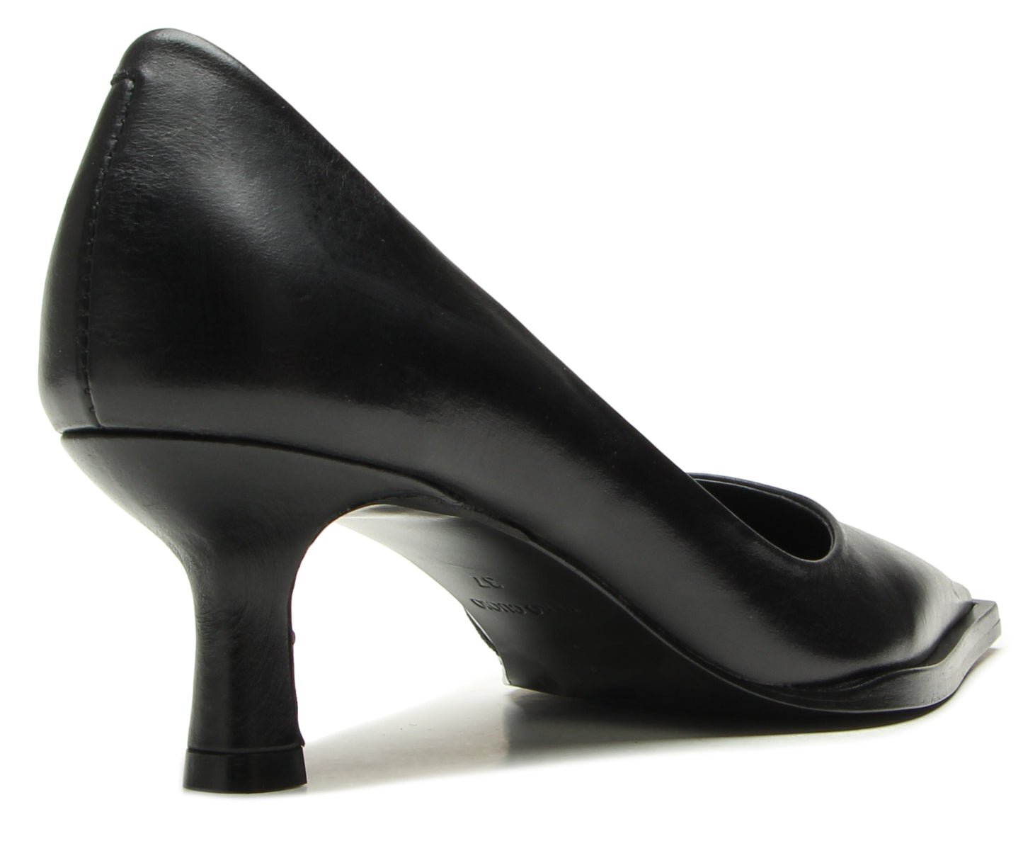 Black Vicenza pump kitten heel