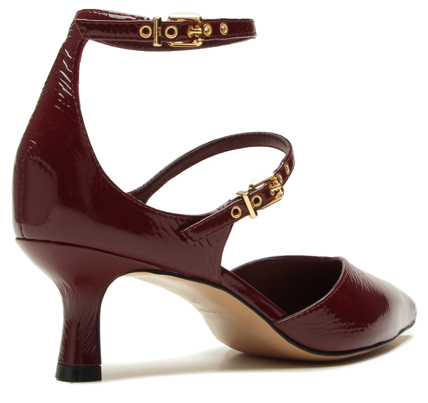 Bordeaux Vicenza shoes kitten heel