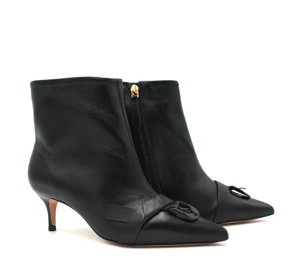 Tronchetto Vicenza nero tacco kitten